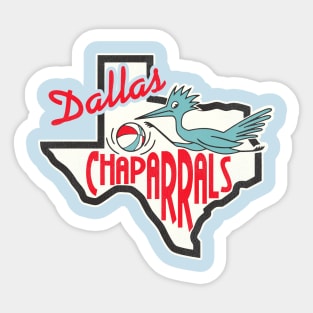 Defunct Dallas Chaparrals Basketball Sticker